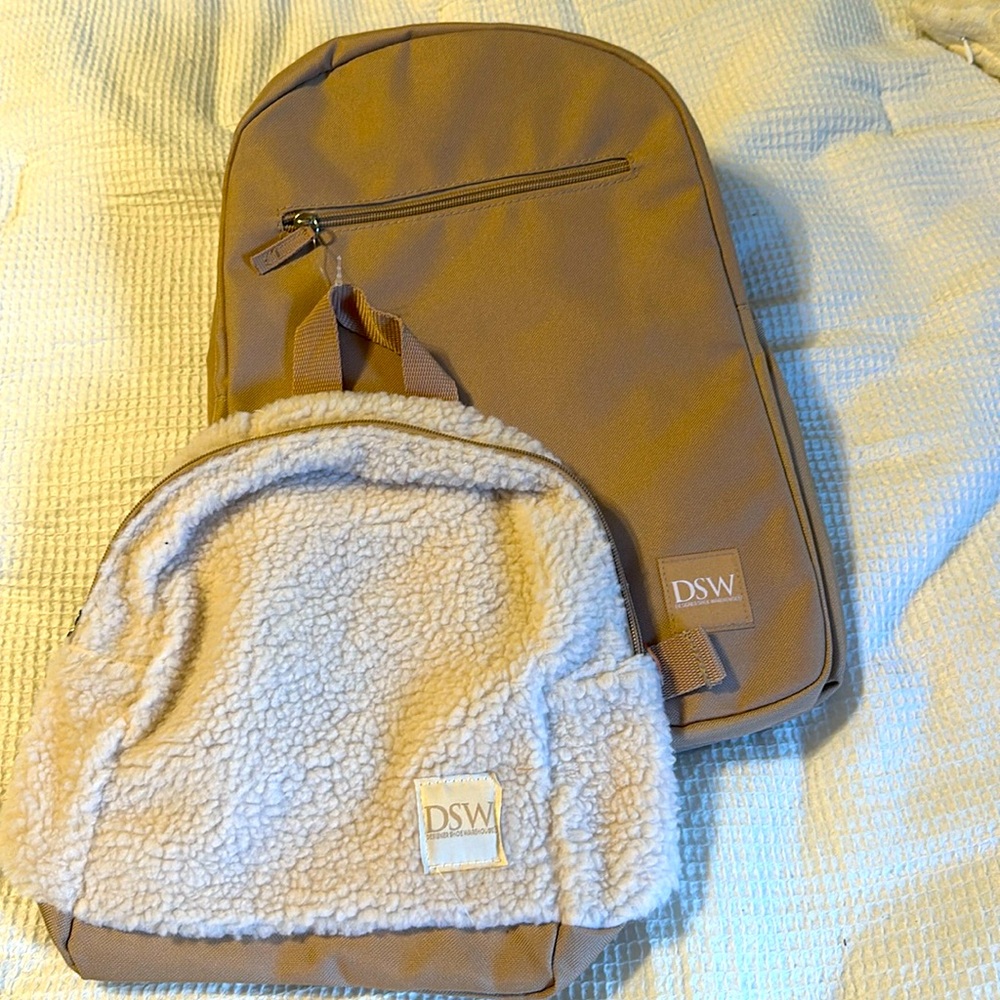 2 DSW backpacks, light material NWT